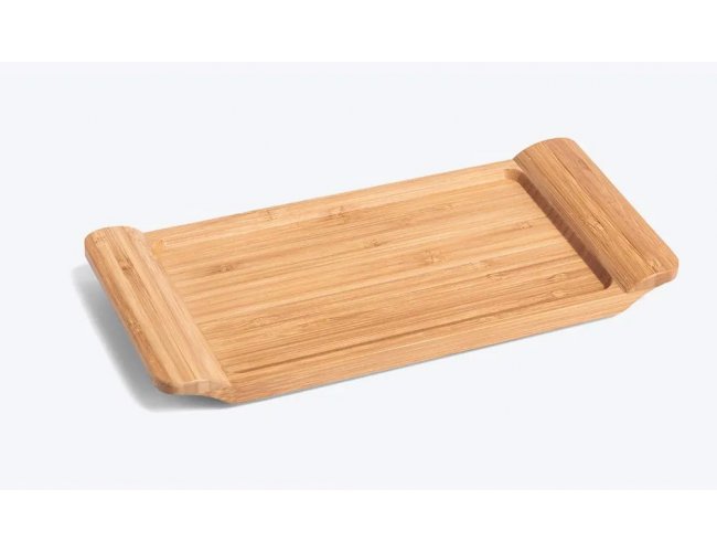Bandeja Retangular Em Bambu Para Servir