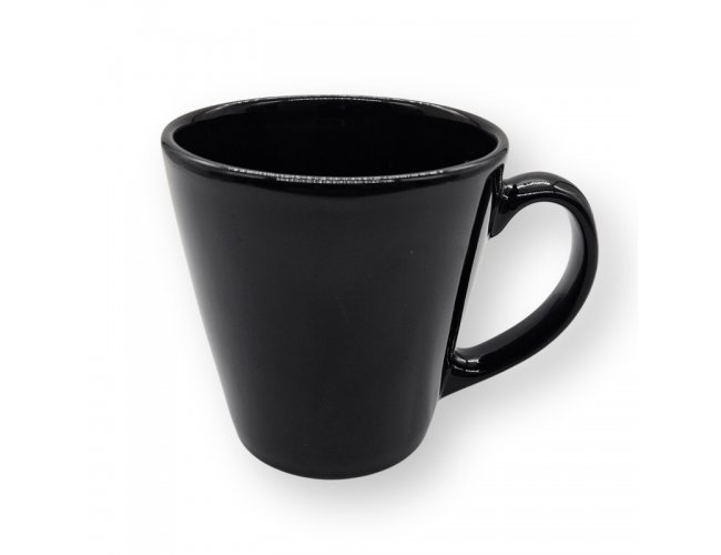 Caneca de Cer�mica C�nica Preta para DTF-UV - 275ml