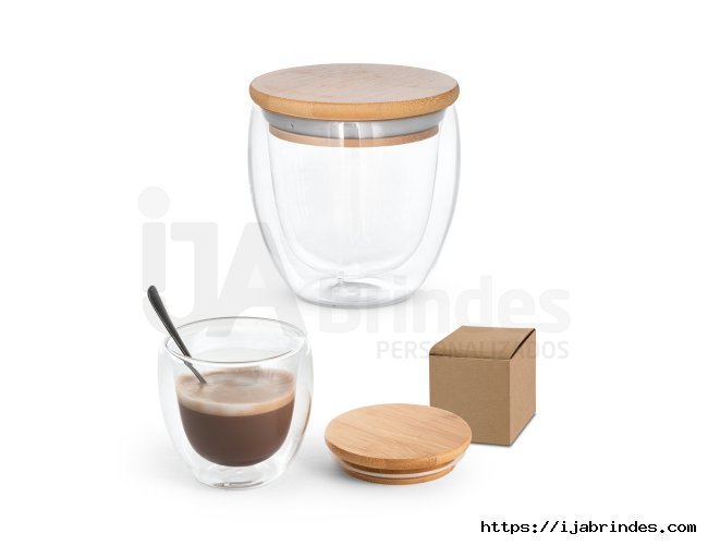 ECUADOR 250. Copo trmico de viagem em vidro borossilicato 250 mL