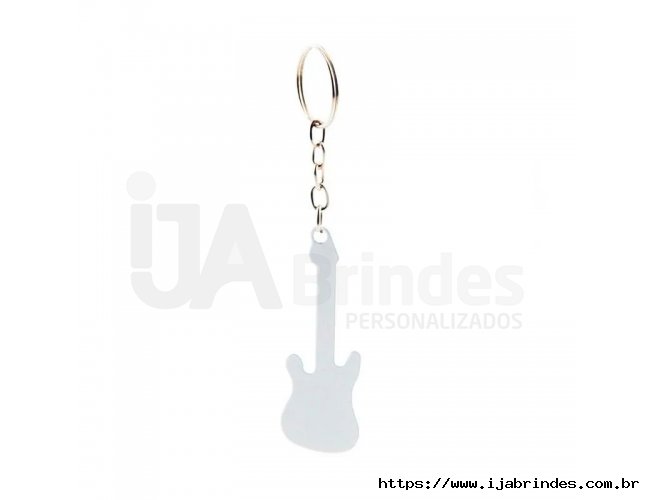 Chaveiro de Metal Guitarra para Sublimao