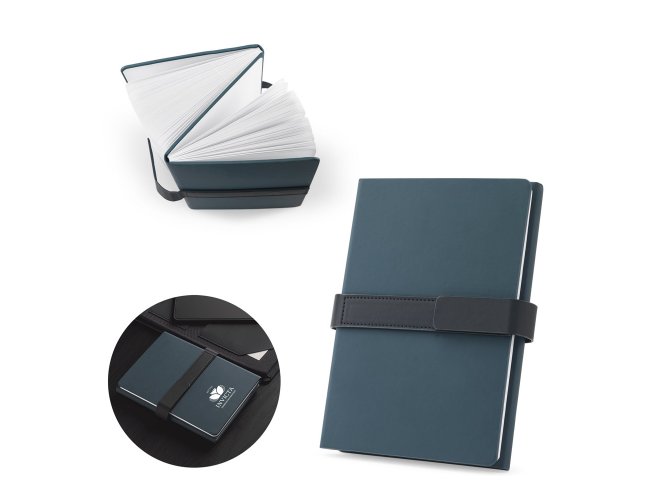 HILST. Caderno A5 com capa dura em 80% materiais reciclados estruturado em duas partes: p�ginas pautadas e p�ginas lisas