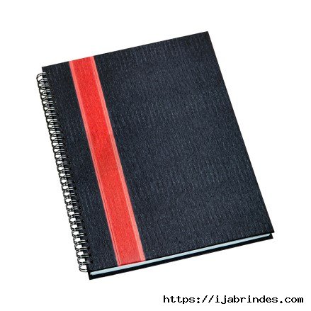 Caderno de Negcios Grande Capa Grafite com Faixa