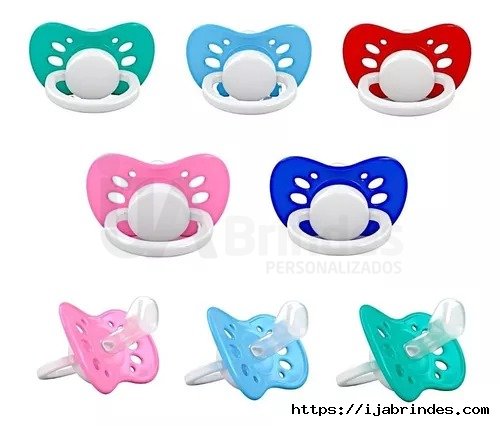 Chupeta Premium Bico Anatmico Silicone Chato