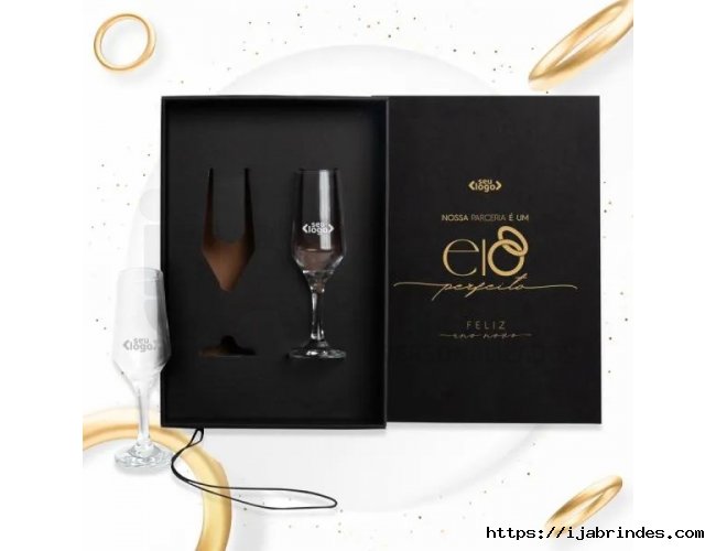 Jogo De Taas De Vidro P/ Champagne 186 Ml - 2 Ps