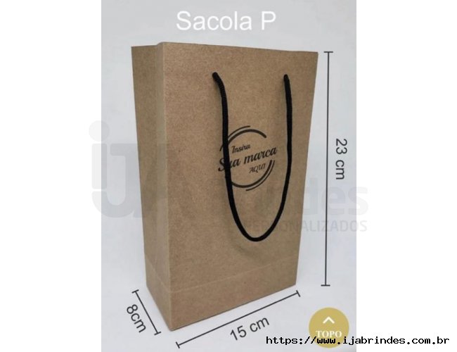 Sacola Papel Kraft 180grs