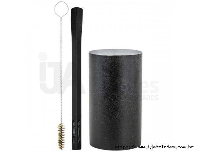 Kit Bomba Griid e Copo Redondo Terere Aço Inox