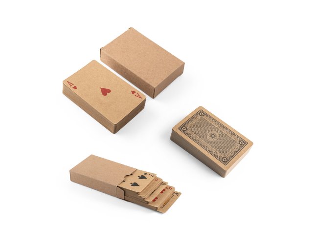 FISCHER. Baralho de 54 cartas clássicas em papel kraft