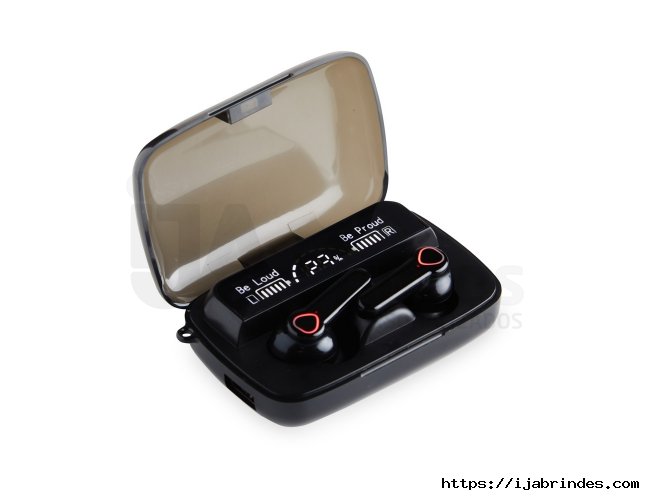 Fone de Ouvido Bluetooth com Case Carregador