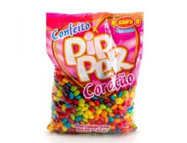 BALA CONFEITO PIPPER 500G FRUTAS SORTIDAS SIMAS
