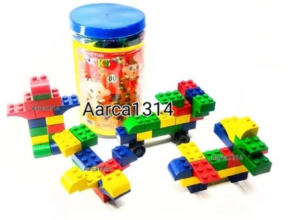 Blocos De Montar 80 Peas Grande Blocks Brinquedo Educativos
