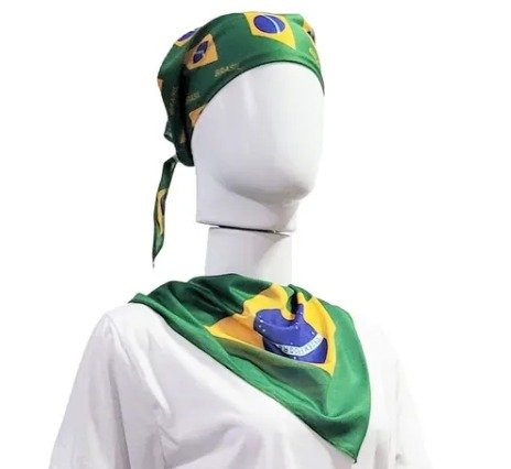 Lenos Bandana Adulto Bandeira Brasil Copa Do Mundo