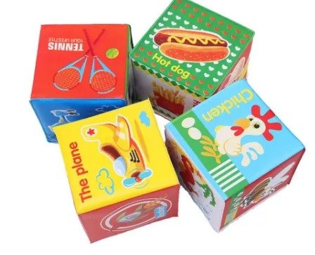 Blocos de Construo Chocalho para Crianas