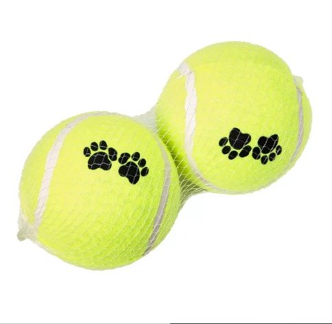 Brinquedo Chalesco Bola de Tennis para Ces - 2 Unidades