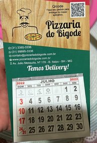 Calendrio com Ima