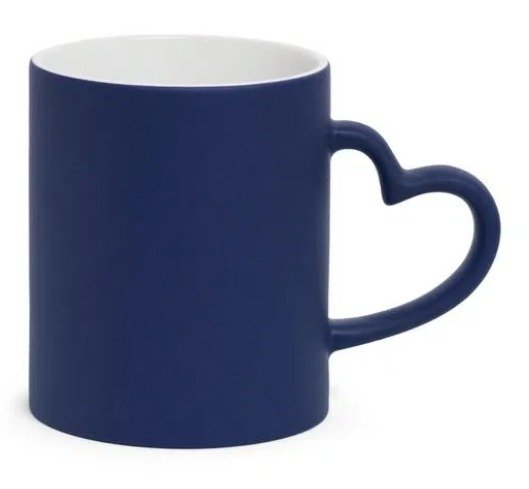 Caneca Mgica Love Azul Escuro para Sublimao
