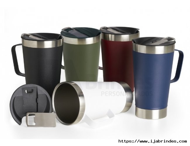 Caneca Trmica Inox com Abridor 500ml