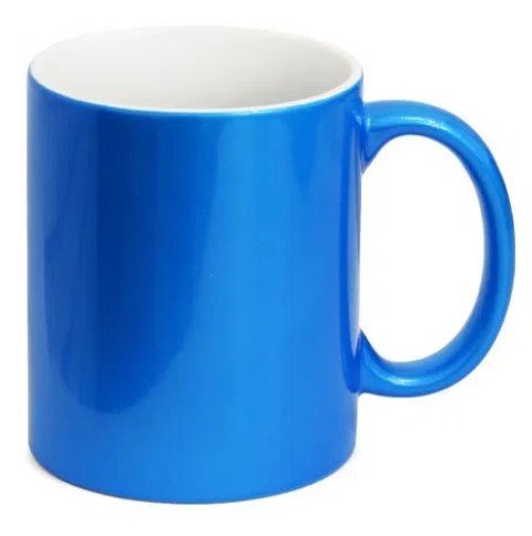 Caneca Metalizada Importada Azul - 325ml