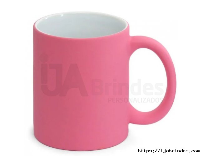 Caneca para Sublimao de Cermica Candy Rosa Fosca
