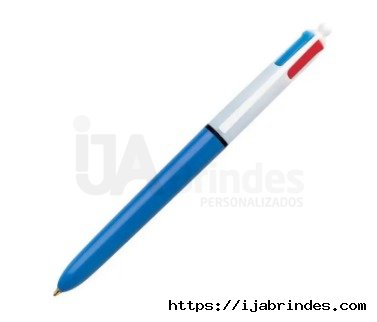 Caneta Esferogrfica Retrtil BIC, 4 Cores Clssicas