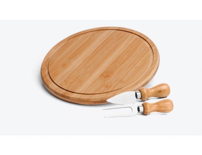 Para Queijo Em Bambu / Inox