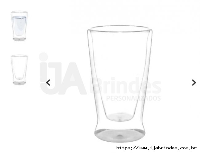 Copo de Vidro Cristal Double Wall