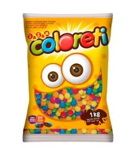 CONFEITO COLORETI SORTIDO 1KG