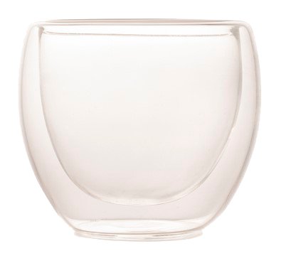 Conjunto 2 Copos de Caf Duplo de Vidro Borossilicato 80ml