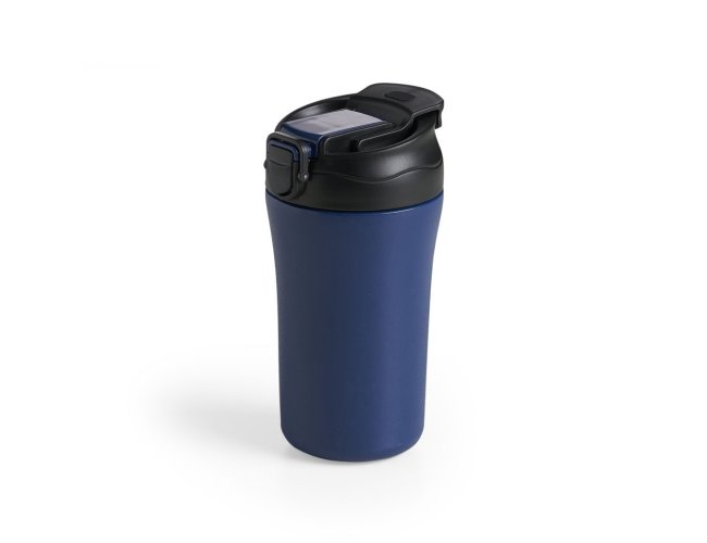 Copo Inox Parede Dupla 450ml Azul