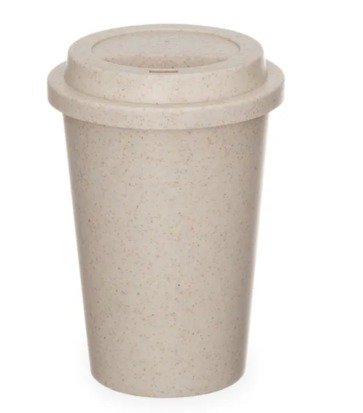COPO EM FIBRA DE BAMBU COM TAMPA - 450ML
