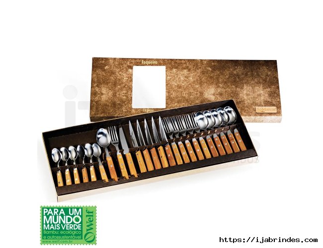 Faqueiro Inox/Bambu Special Line