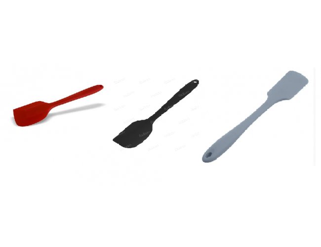 Esptula Inteiramente Silicone Cabo Macio