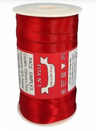 FITA POLISTER 7MM VERMELHO