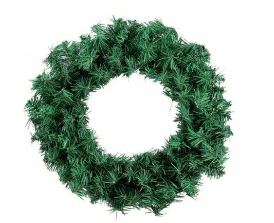 Guirlanda Festo Verde De Natal 25cm 60 Galhos