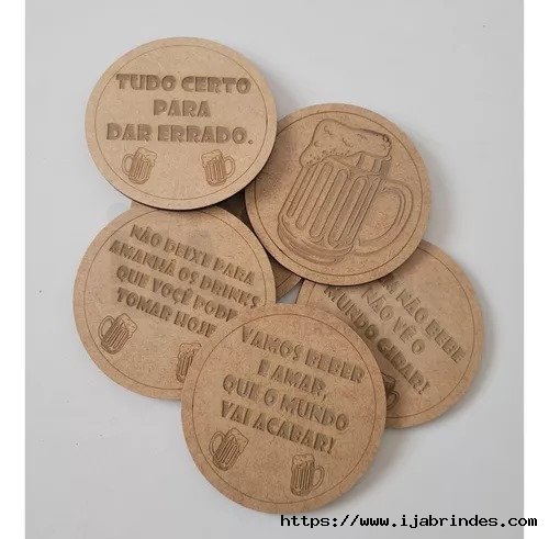 Porta copos MDF
