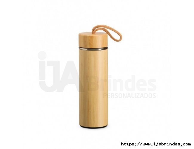 Garrafa Trmica Bambu 400ml com Infusor