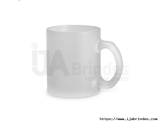 KENNY II. Caneca em vidro com efeito fosco 340 mL