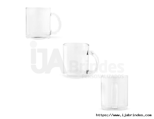 CARMO. Caneca em vidro para sublimao 350 mL