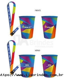 Copo inlabel 550ml com tirante 20mm