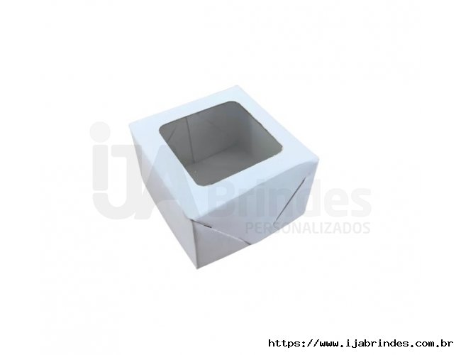 CAIXA COM VISOR QUADRADO - 7,5X7,5X4,5CM