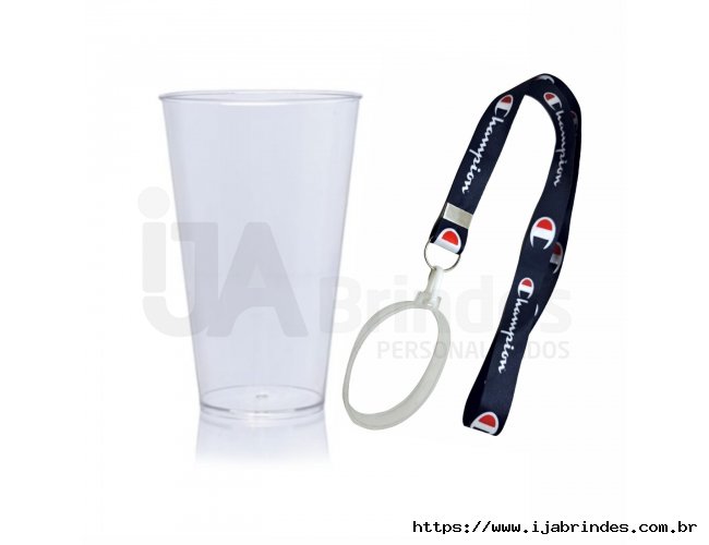 Copo Super Drink 550ml e Tirante 1.20mt X 2cm com porta copo
