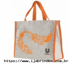 Sacola com X nas alças Brim