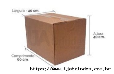Caixa de papelão para envio 60 X 40 X 40