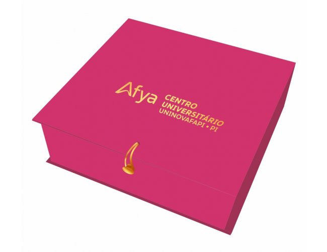 Embalagem rígida tipo livro