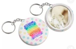 Botton Espelho Chaveiro 5,5