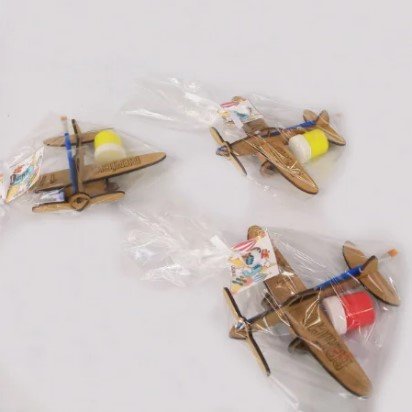 Lembrancinha Avio mdf com Tinta e Pincel - Tema Aviador
