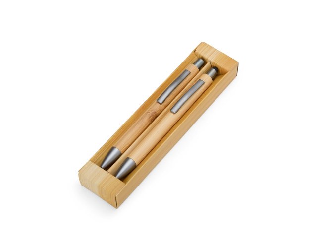 Kit Ecológico Caneta e Lapiseira Bambu