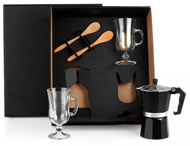 Kit Para Caf Com Cafeteira Italiana - 5 Ps