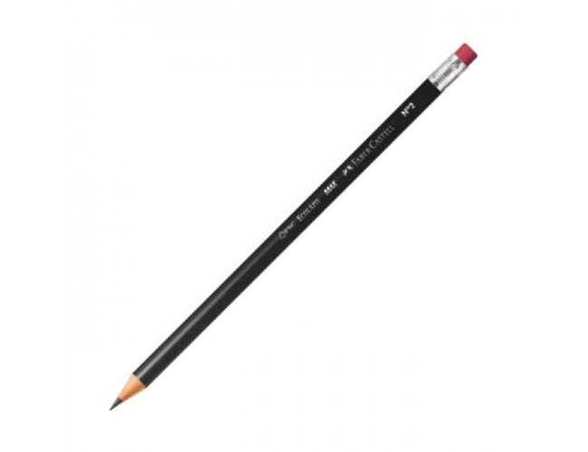 Lapis Redondo com Borracha - Faber Castel