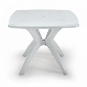 Mesa de Plstico Desmontvel Quadrada Quartzo.