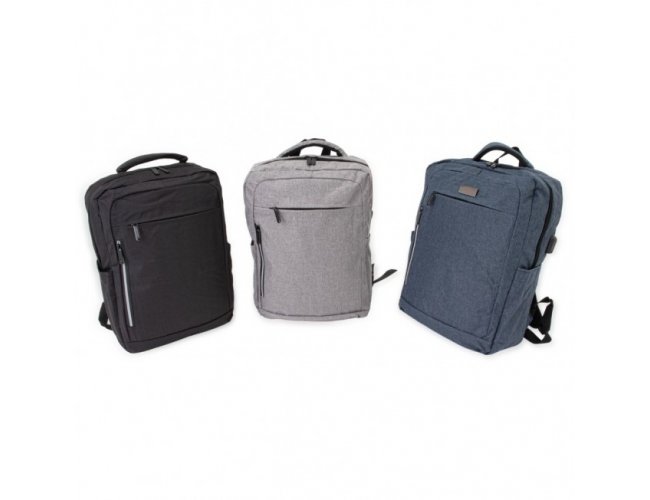 MOCHILA C/ USB nylon